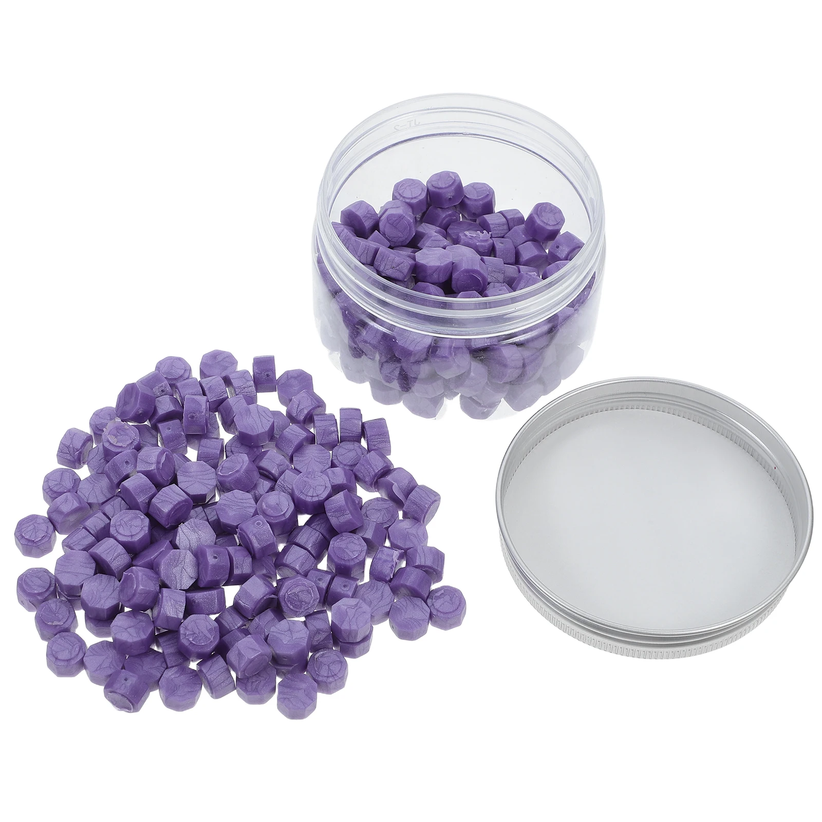 

200pcs Wax Pellets Purple Sealing Beads Diy Stamp Kit For Envelope Cards Wedding Invitations Home Craft Melt Seal Set
