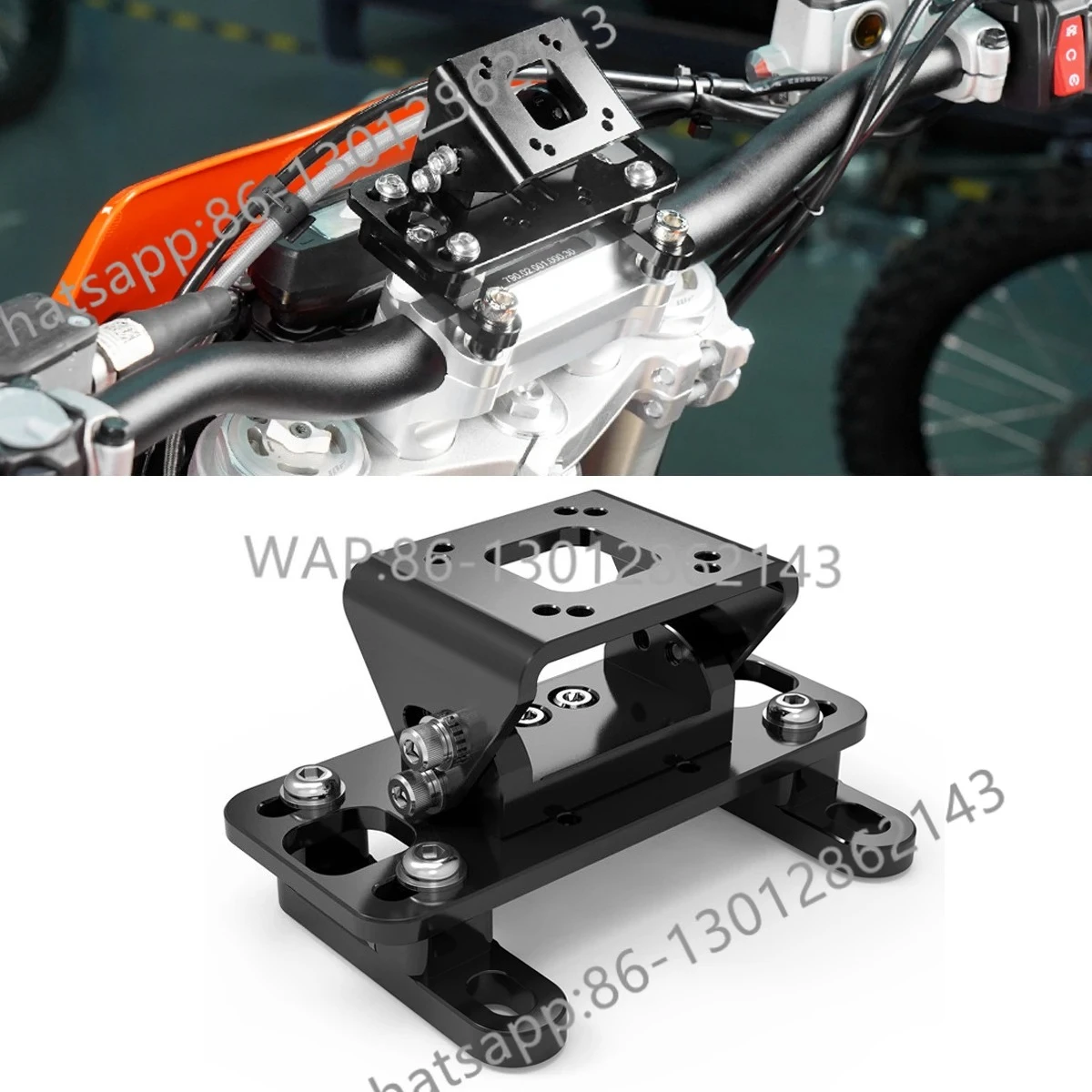 Suitable for KTM EXC 300 Husqvarna TE  GasGas EC  Beta RR  Adjustable GPS Bracket,