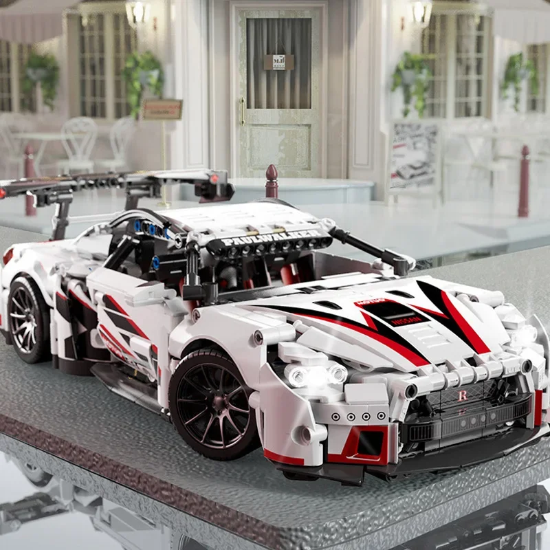 1:14 Building Blocks Compatible Concept White Sports Car 1209pcs Super Racing Building Blocks Brick Model Christmas Toys Gifts