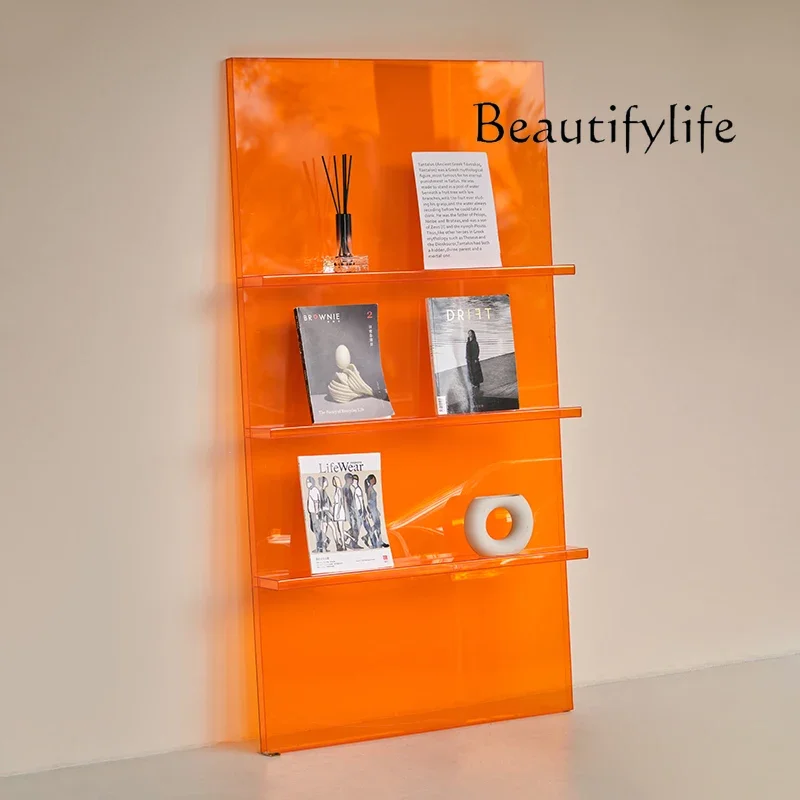 X36 Acrylic Wall Shelf Nordic Simple Multi-layer Baffle Storage Rack Studio Display Rack Display Bookshelf