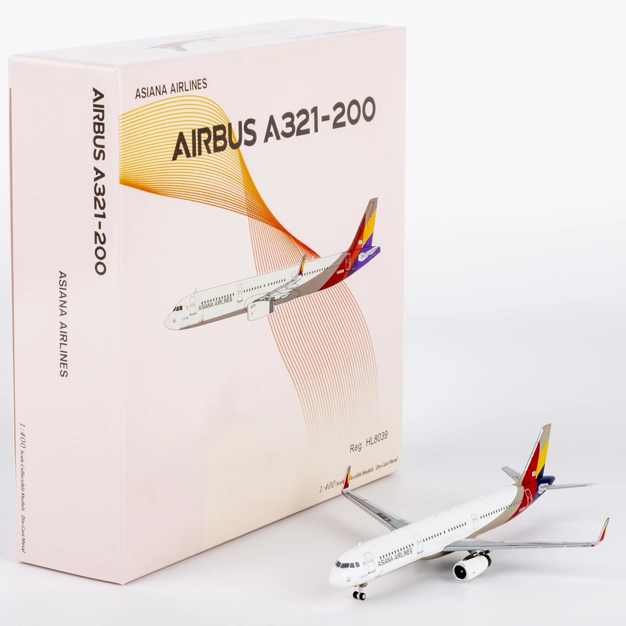 

Коллекционный самолет из сплава 13127, подарочная модель NG, 1:400 Asiana Airlines, «StarAlliance», Airbus A321-200, литая под давлением модель самолета HL8039