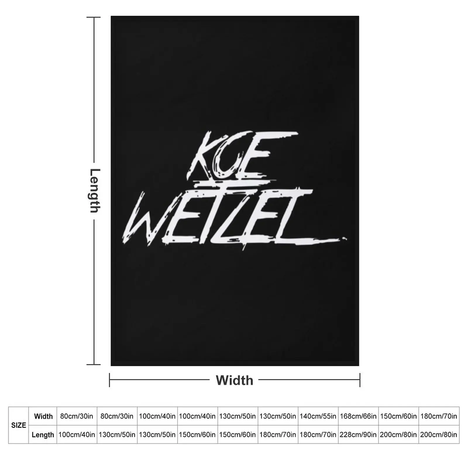 koe wetzel logo Merchandise Throw Blanket couch cozy soft plush fuzzy picnic outdoor blanket