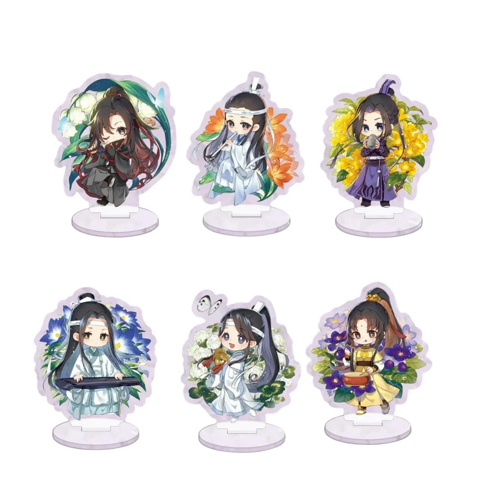 Hot Anime Mo Dao Zu Shi Cute Figure  Acrylic Stand Grandmaster of Demonic Wei Wuxian Decoration Model Toy Gifts 10cm