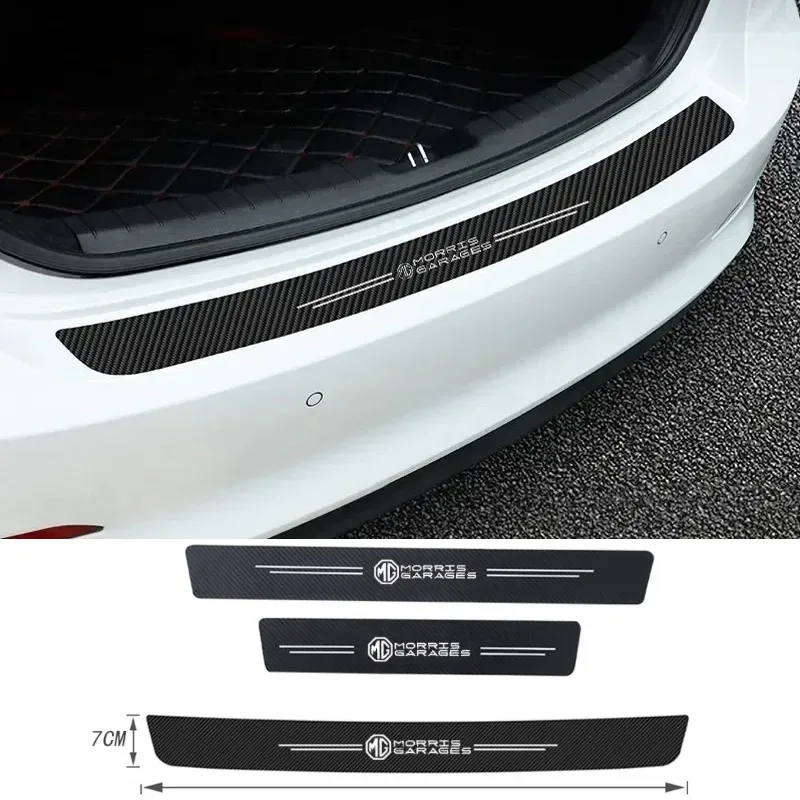 for Morris Garages Car Door Sill Protector Trunk Bumper Threshold Stickers Decals MG 6 350 42 550 ZT 7 ZS HS GS 3 TF 5 RX5 ZR GT