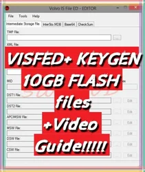 VISFED 0.3.2 + 10GB Flash Files  + Unlocked Keygen+video Guide  INTERMEDIATE STORAGE FILE ENCRYPTOR/DECRYPTOR (EDITOR)