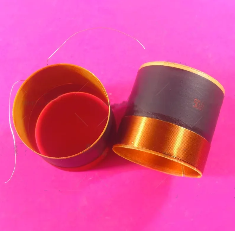 GHXAMP 50.8mm Bass Coil Fiberglass Pure Copper Round Wire With Two Layers Of 10 inch 12 inch 15 inch Speaker Coil 51 Cores