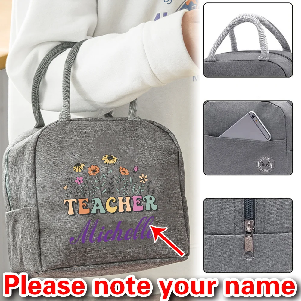 

Personalized Customized Insulated Lunch Bag Unisex Handbag Fashion Printed Pattern Lunch Bag Portable.