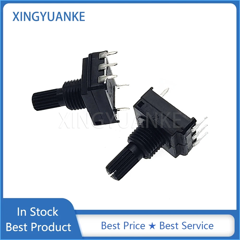 3PCS Carbon Film PC1601-V-B103-M10-P18 B10K B103 Black Original New Welding Machine Potentiometer 5Pin Shaft Length 18MM