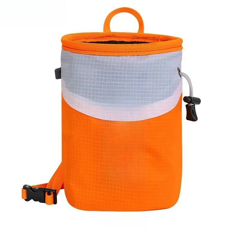 Spring Chalk Bag Magnesia Powder Pouch For Rock Climbing Bouldering Outdoor Sports Portable Waist‑Hung Storage Gear Accessory