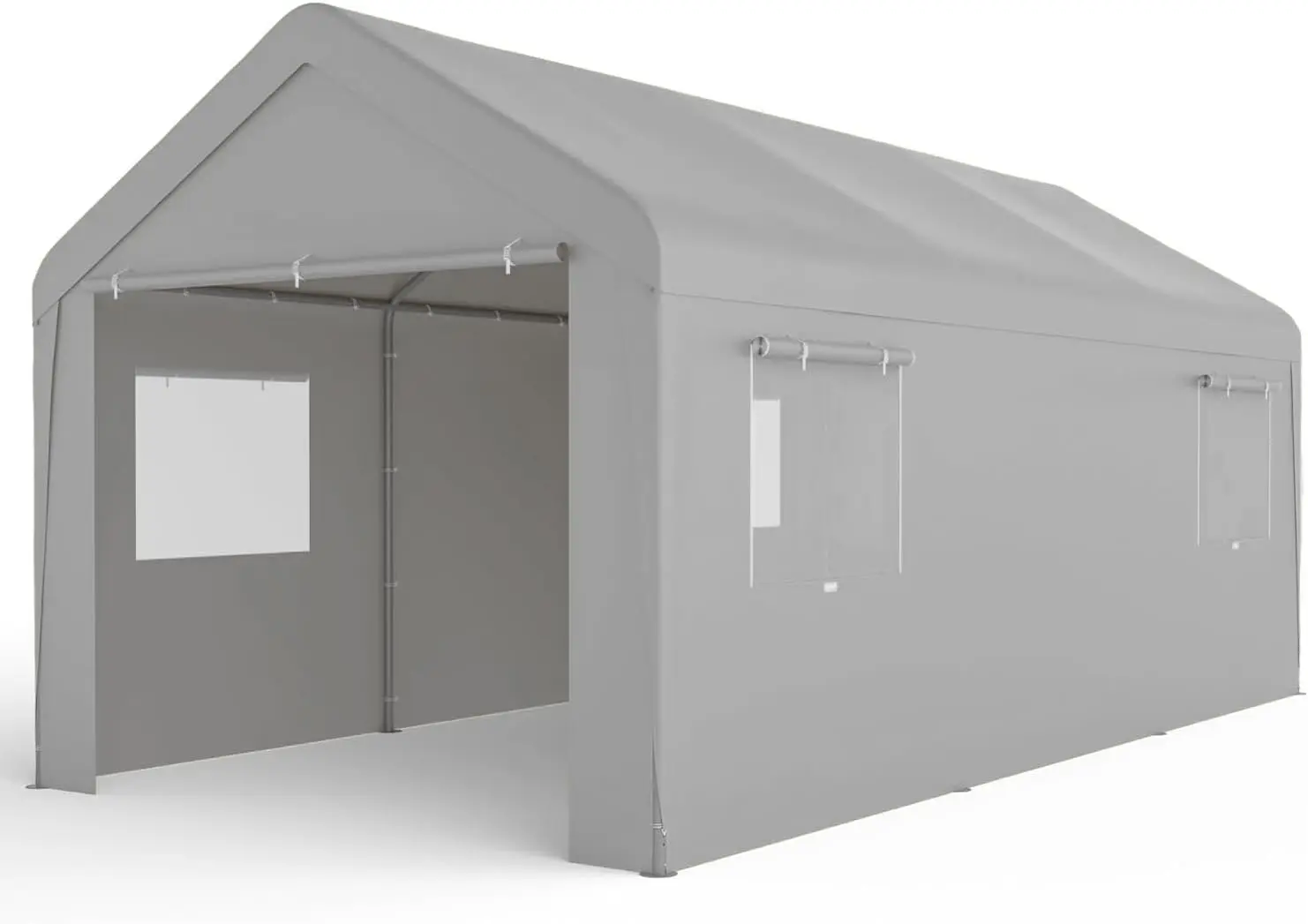 

Carport 10x20 Ft, Heavy Duty Car Canopy, Portable Garage with Roll-up Windows and Removable Sidewalls, Car Port for Tractor, Tru