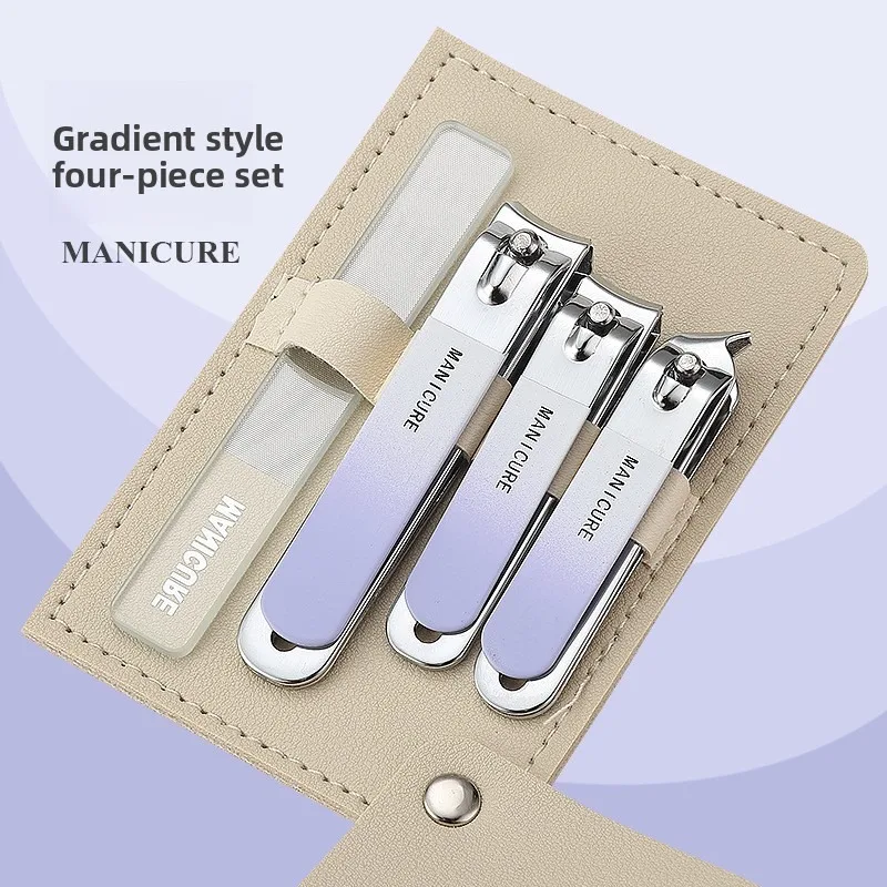 المهنية الرجال/النساء مسمار كليبرز كيت 4 قطعة مجموعة تشذيب الأظافر الفولاذ المقاوم للصدأ مسمار المقص السفر مانيكير أدوات للعناية الشخصية مسمار كليب #3