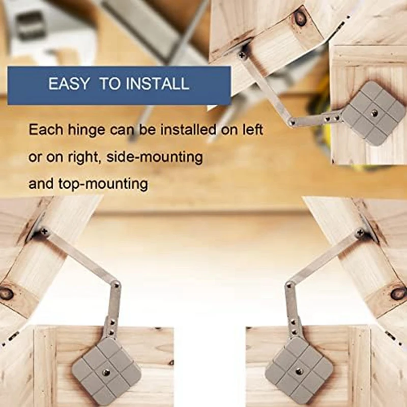 Toy Box Hinge Soft Close Chest Hinge Safety Cover Support Hinge For Wooden Box Blanket Chest Bench Cover Easy To Use ,2Pcs