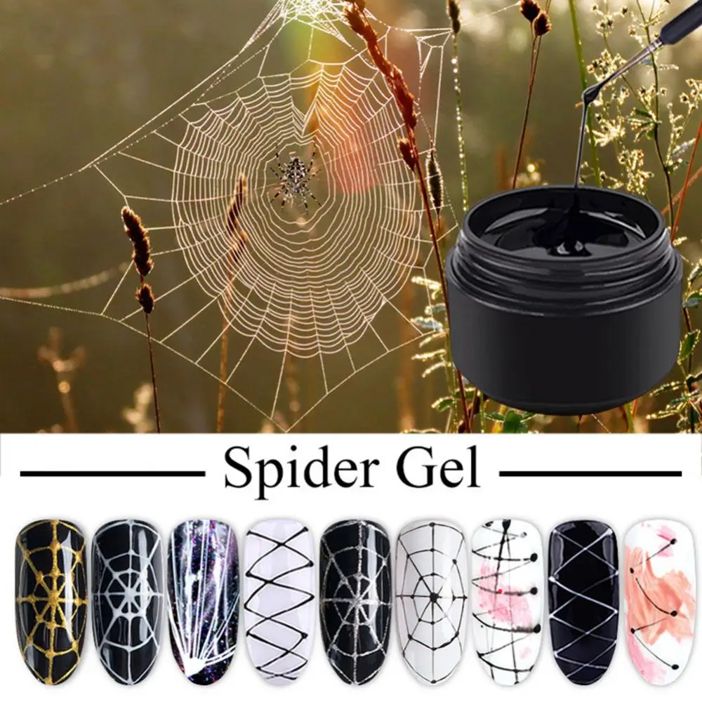 DIY Creative Elastic Nail Wire Painting Drawing Gel Spider Painted UV Lacquer image 5