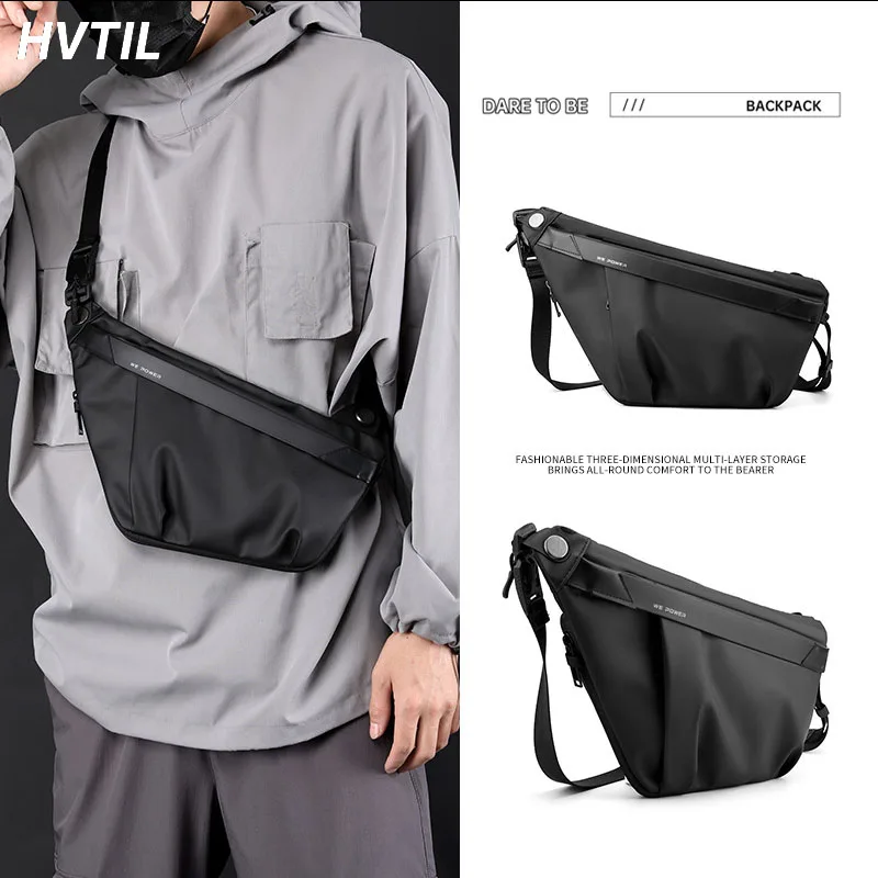 

HVTIL Luxury Men Women Minimalist Versatile Chest Bag Business Large Capacity Sling Shoulder Crossbody Bags Waterproof Bolsas