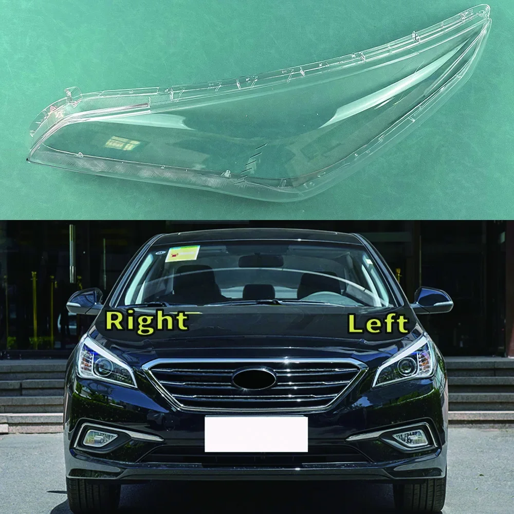 

Для Hyundai Sonata 2015 2016 2017, крышка передней фары, абажур, корпус фары, линза из плексигласа, замена оригинального абажура