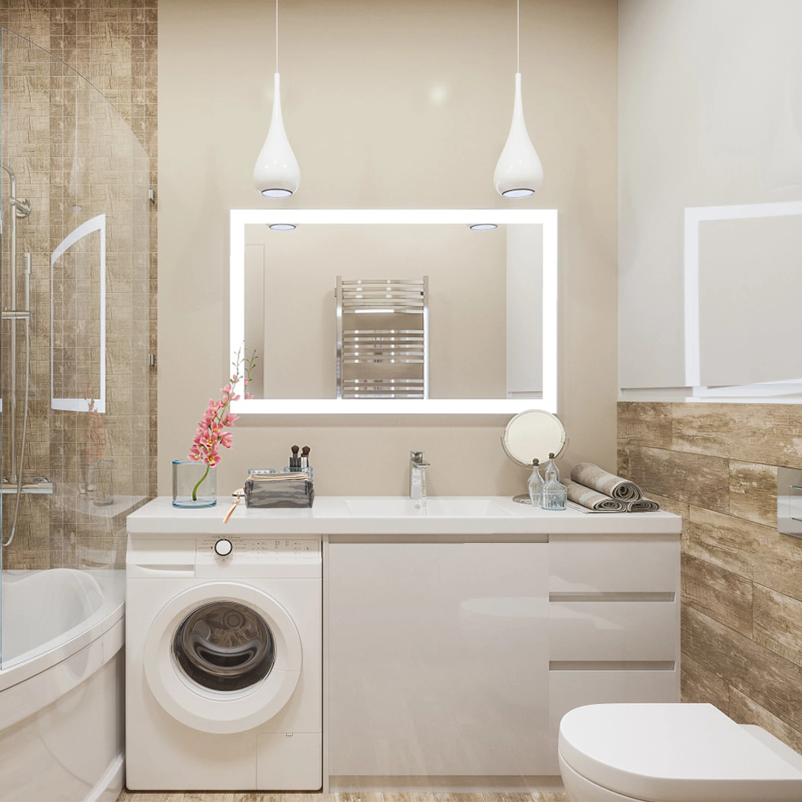 

Waterproof Toiletry Bag PVC Durable Portable Travel Storage Organizer Multipurpose Makeup Pouch Large Capacity Outdoor