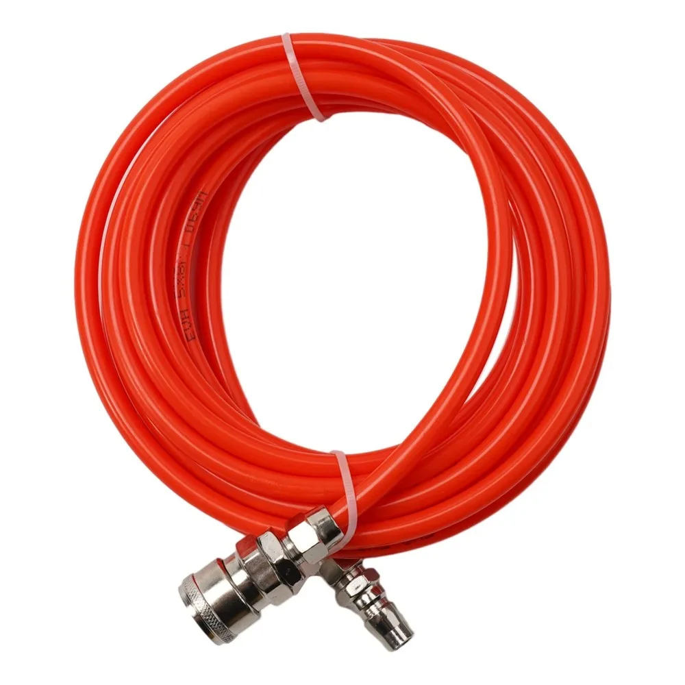

10/15/20M Long Pneumatic Straight Pipe With Quick Connector 5x8mm Air Compressor Pump Hose Red Air Pipe Hose Tube Garden Tool