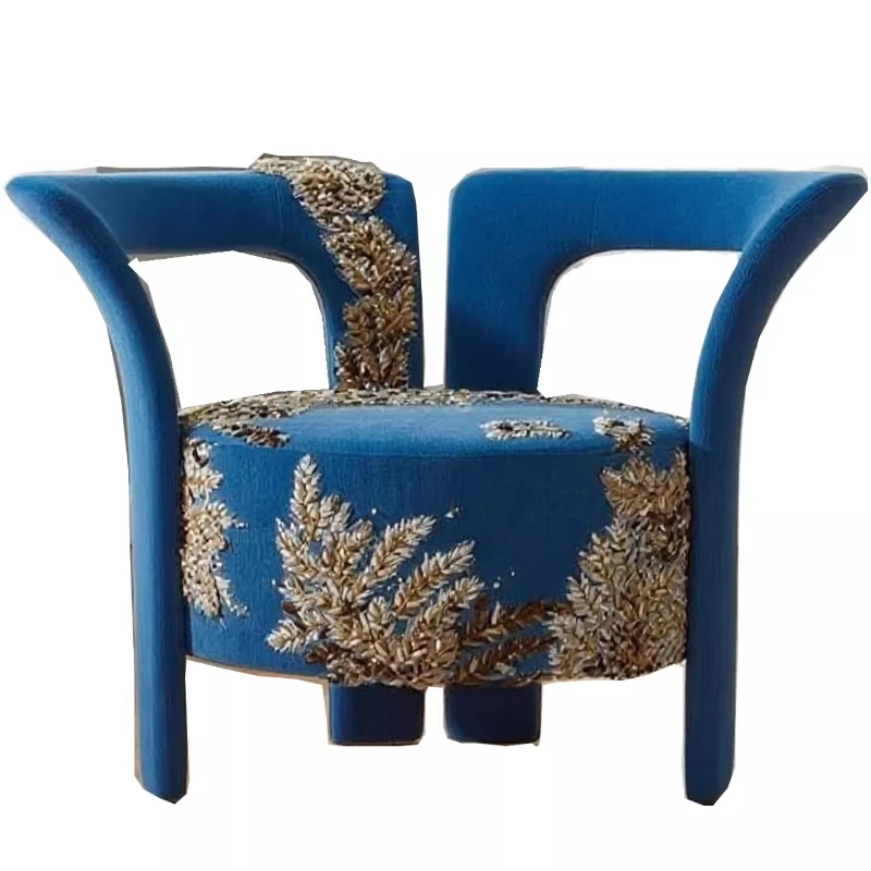 

Retro dining chair Solid wood dining chair Back Modern simple Italian light luxury chair High-end armchair