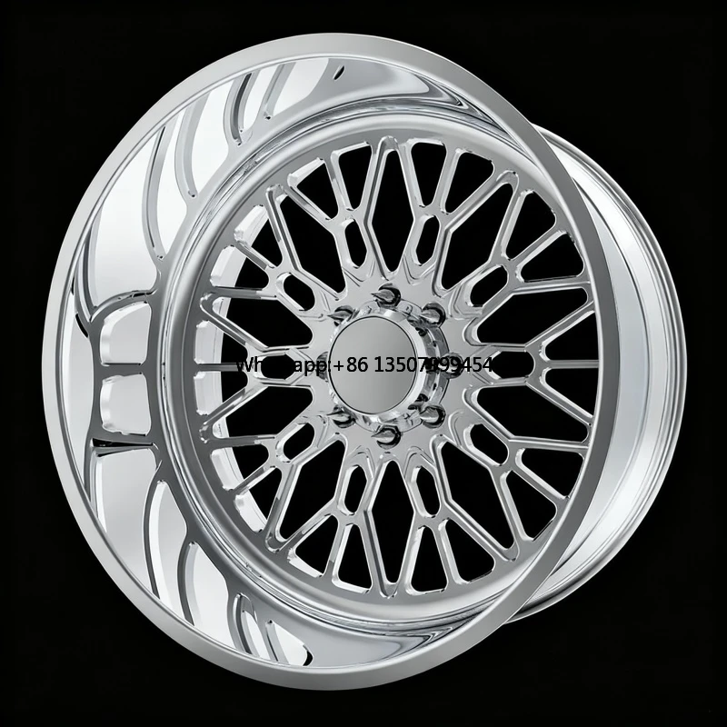 

DW New Polished Deep Disc 20x12 22x12 24x14 Inch Alloy Forged Wheels Black Finish 8X170 6X139.7 8x165.1 Off-road Truck Rims