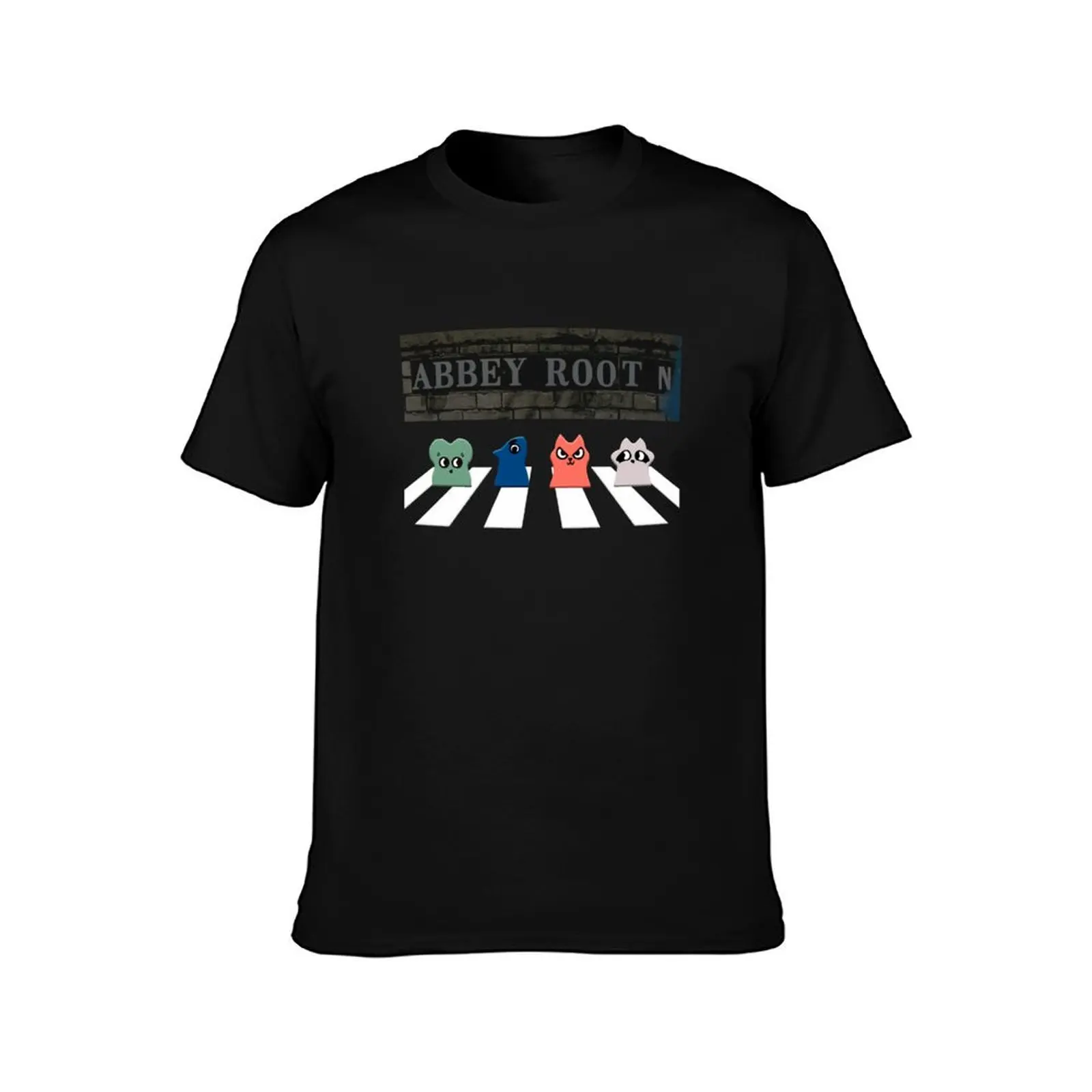 Meeples Abbey Root T-Shirt Fashion Print Casual Short Sleeve T-Shirt