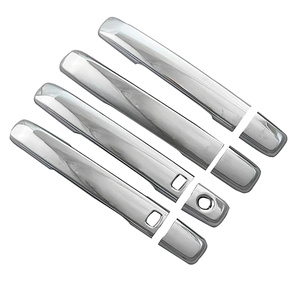 Car Side Smart Door Handle Cover Trim Set Bright Silver ABS Fit for Infiniti G25 G35 G37 Sedan 2009 2010 2011 2012 2013