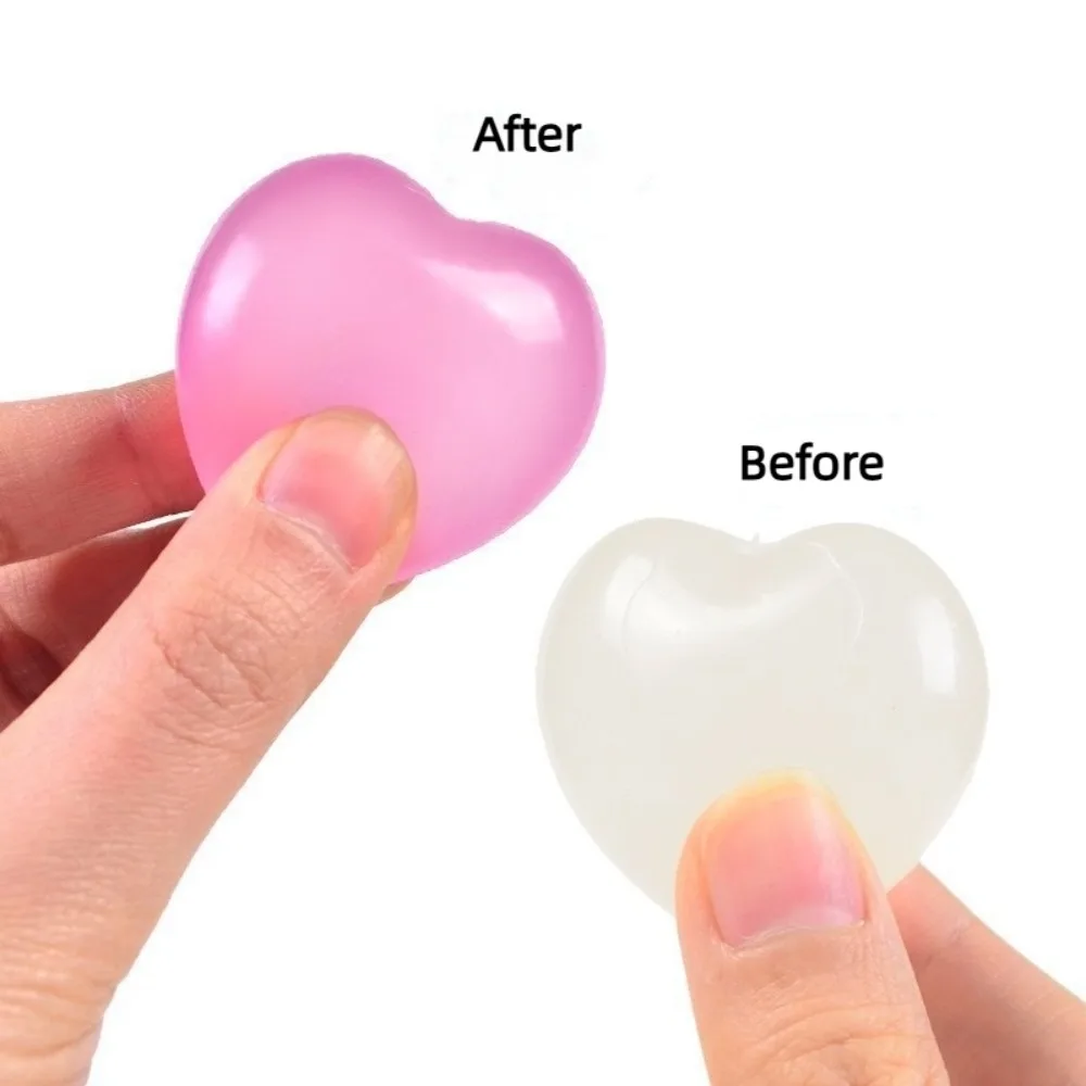 Les changements de couleur soulage la pression Anti-pression comme lumière du soleil coeur presser jouet mignon dessin animé rebond lent Maltose doigt adulte