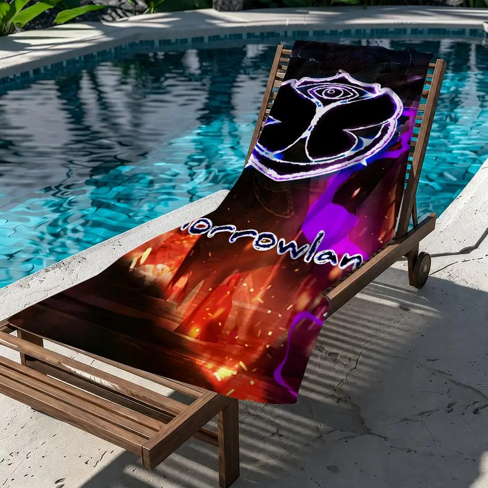 TOMORROWLAND Music Towel Beach Towel Quick Dry Absorbent Bath Towel For Swimming Gym Camping Outdoor Sunbathing