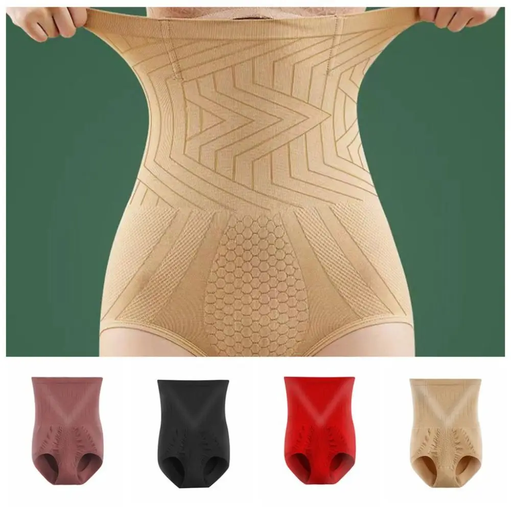 높은 허리 산후 바디 셰이퍼 허리 트레이너 배꼽 수축 엉덩이 기중 팬티 팬티 Shapewear 원활한 속옷 매일