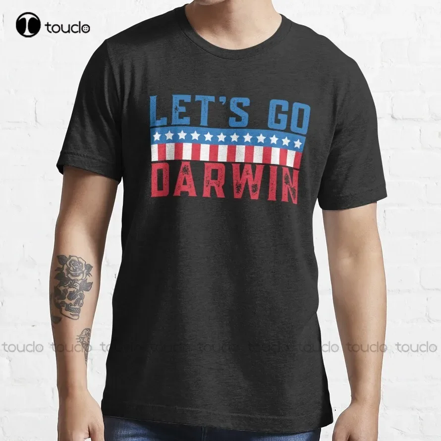 Let'S Go Darwin Charles Darwin Funny Let Go Natural Selection Humor T-Shirt Summer Shirts For Women Custom Aldult Teen Unisex