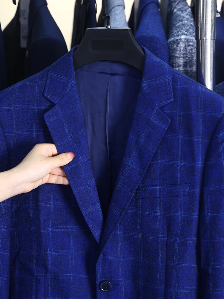 الكلاسيكية Faionable منقوشة الرجال رداء غير رسمية Jaet ربيع الخريف الشباب تنوعا الهتاف Sle طويل Sve ملابس رسمية