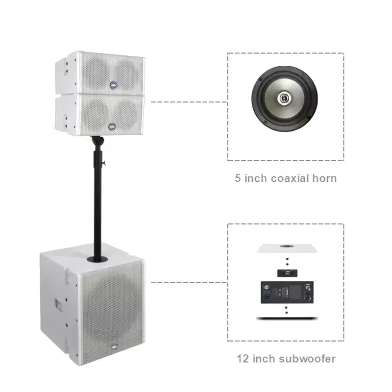 Professional Active Line Array Speakers Box For World Tour/Music Festival/Gymnasium/Sports Hall Or Stadium