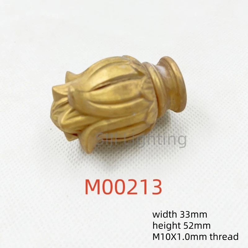 M10 thread Retro Lamp Nut Pure Copper Decorative Nut Original Copper Decorative Nut European Style Crystal Lamp Ceiling Lamp DIY
