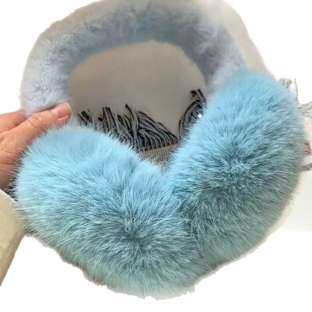 Plush Earmuffs For Women Winter Ear Warmers Soft Fuzzy Ear Muffs Thickened Cold Protection Cute Style Fashion Accessories