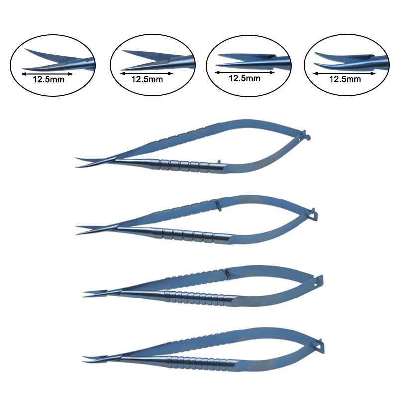 

Corneal Scissors Needle Holders Needle Holding Forceps Titanium Alloy Autoclavable Ophthalmic Instrument