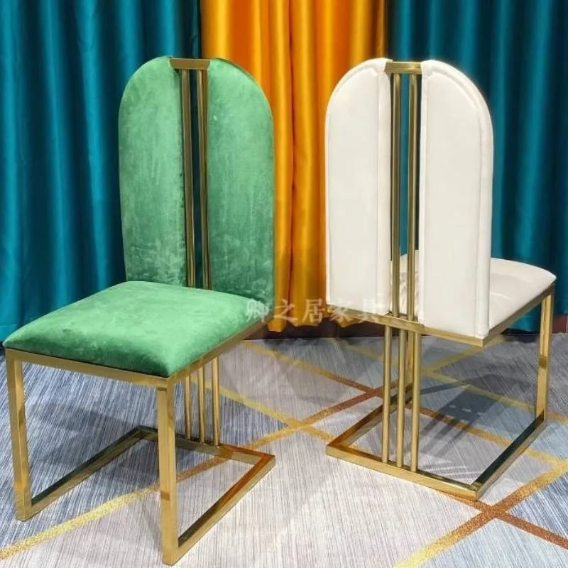 xx-Minimalist Kitchen Dining Chairs Backrest Knockers Restaurant Wedding Dining Chairs Nordic Party Sillas Comedor Furniture^