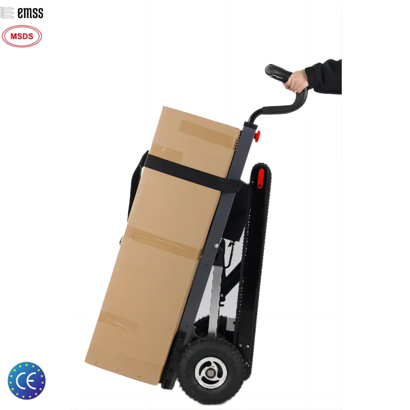 

EMSS 120kg Load Stair Climbing Trolly Hand Dolly For Climbing Stairs Electric Motorized Stair Climbing Trolley