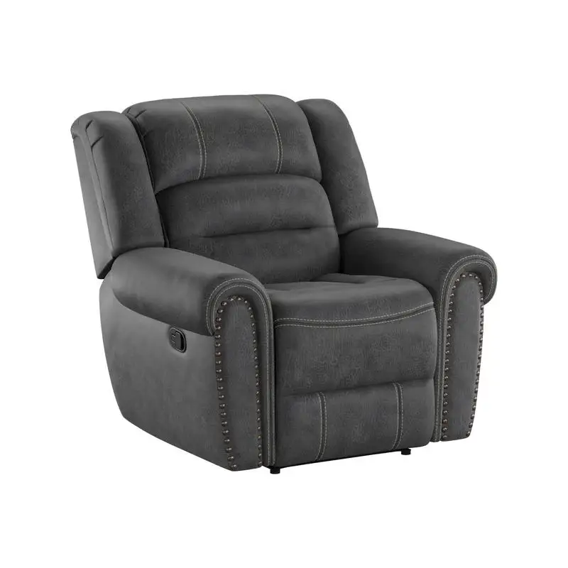 

Gray Glider Recliner Chair for Comfort and Relaxation, Adjustable Seating with Plush Cushions, Modern Design for Living Room,