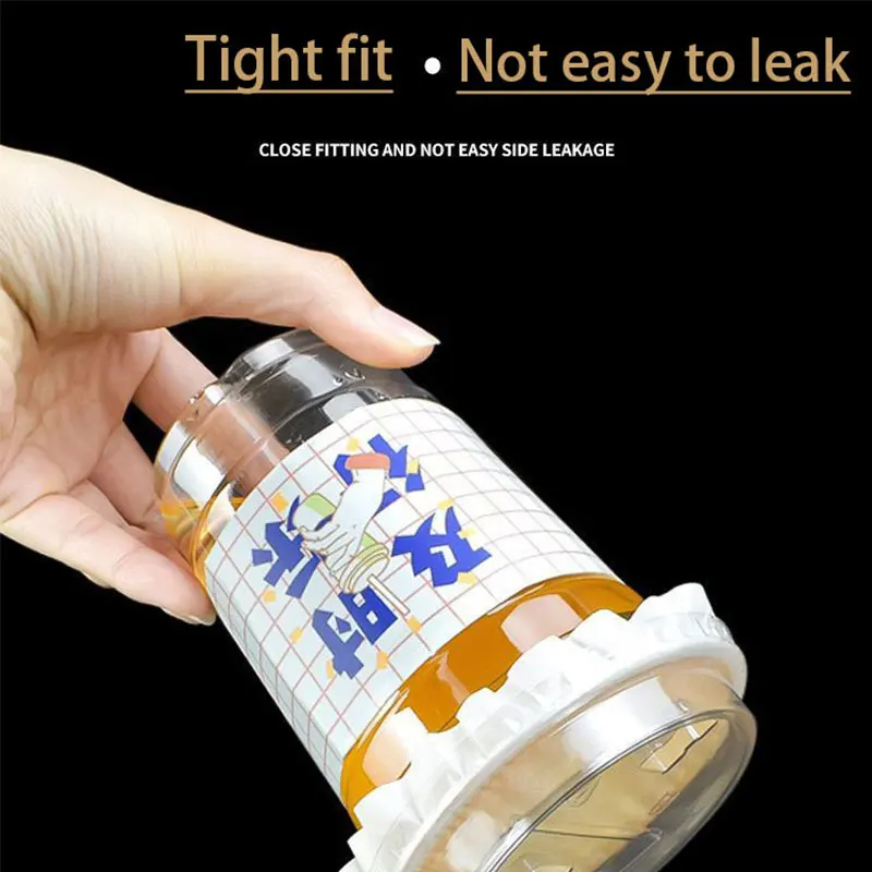 100 قطعة 12 أونصة 360 مللي ، 14 أونصة 400 مللي أكواب بلاستيكية شفافة PET ، فناجين قهوة للاستعمال مرة واحدة ، كوب عصير ، كوب مشروبات ، أكواب ثلج ، كوب لاتيه #4