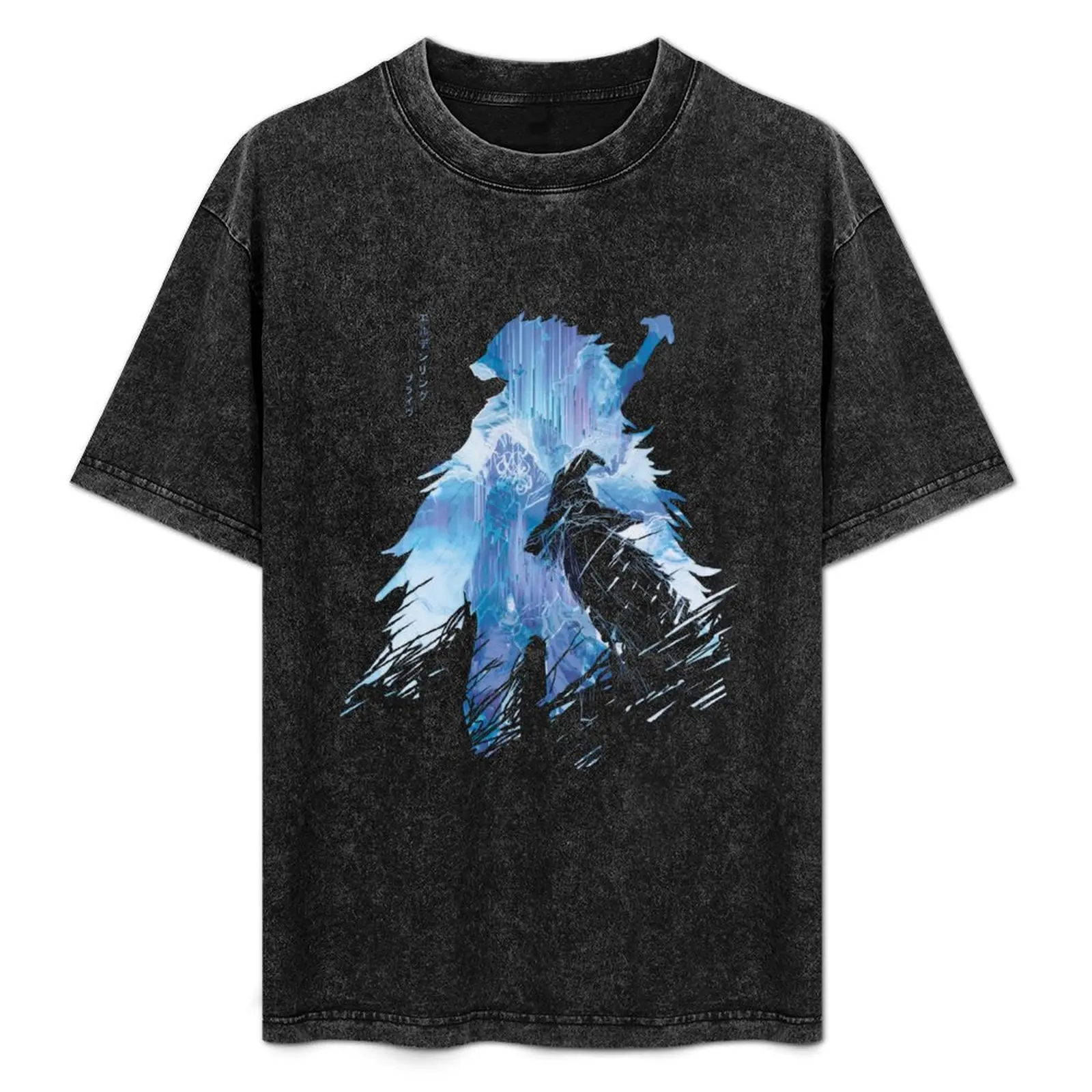 Wolf and The WItch: Blaidd and Ranni T-Shirt graphics cheap stuff anime t shirts oversized t shirt men