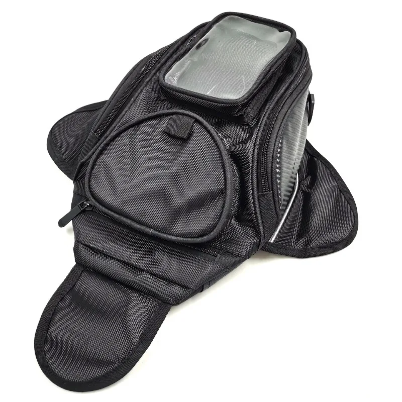 Large screen and small frame for motorcycle riding strong magnetic navigation fuel tank bag