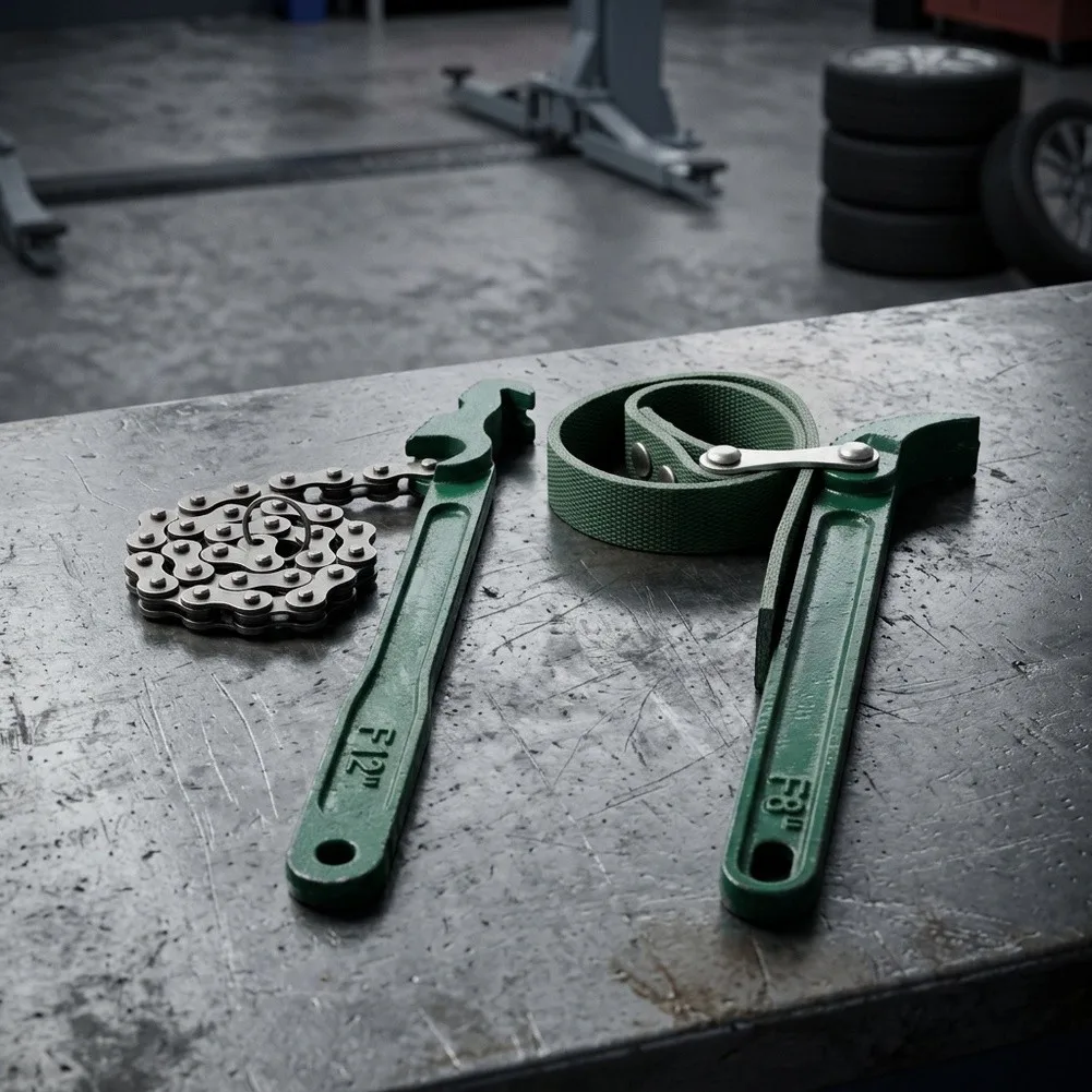 For Professional Mechanics Chain Oil Filter Tool Mechanical Maintenance Wrench Oil Filter Wrench Belt Filter Wrench Set