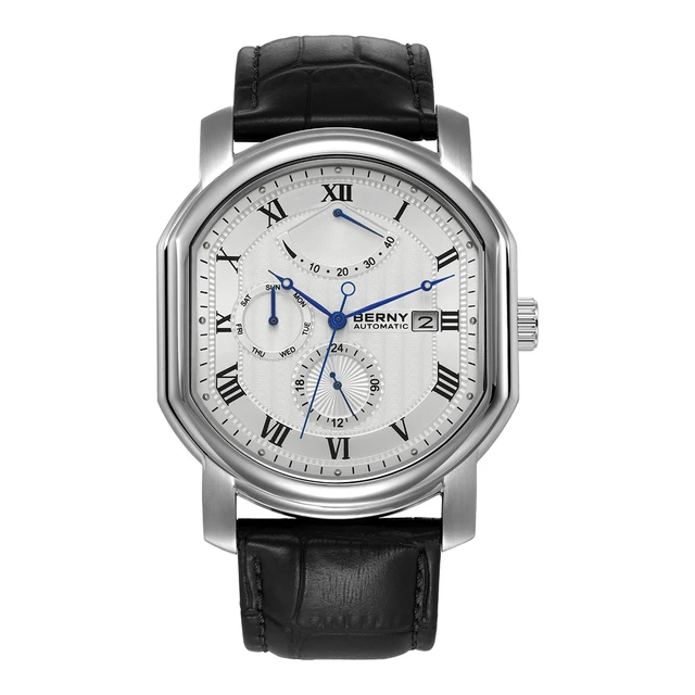 Men Mechanical Watch Miyota 9110 Movt Automatic Wristwatch Luxury Brand male Clock Sapphire Self