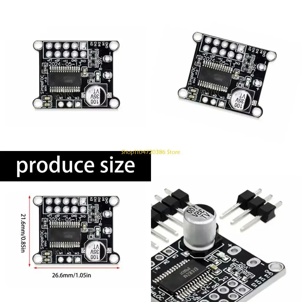 K0EA BLDC Motor Driver Module With Advanced SPWM/SVPWM Algorithms And 10mA 3.3V Voltages Regulator