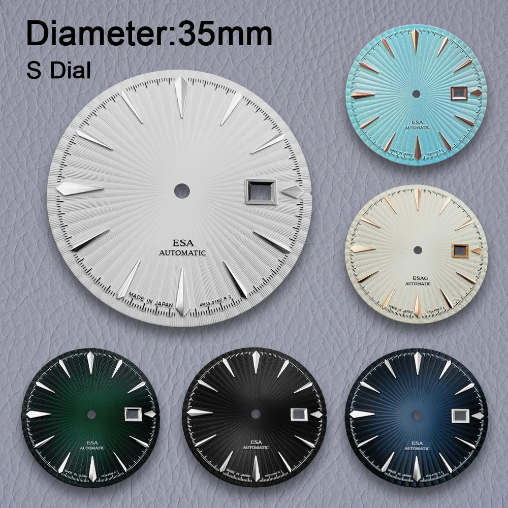 35mm S Logo Cocktail Zifferblatt Geeignet Für NH35 Japan Bewegung Vertikale Streifen Hohe Qualität Zifferblatt Uhr Modifikation Zubehör