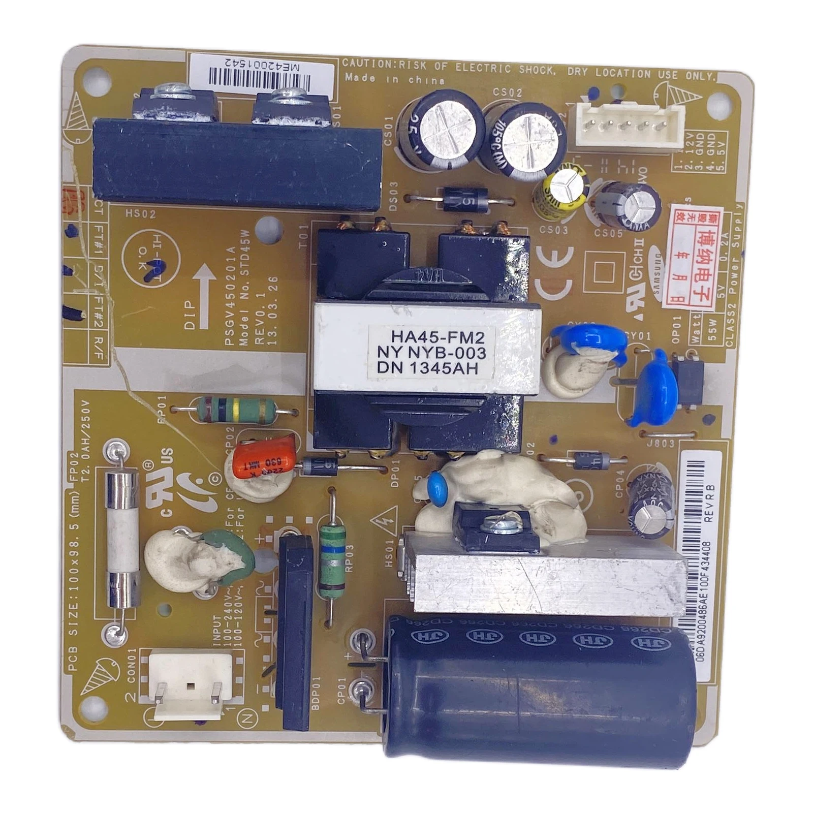 DA92-00530A DA92-00486A Fridge Freezer Main PCB Control Board Module PPSHE-00024A Model STD32W DA9200530A