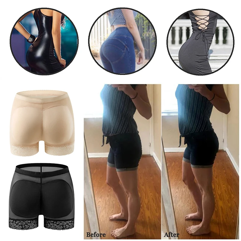 Women Butt Lifter Panty Fake Buttock Body Shaper Padded Underwear Ladies Lift Bum High Waist Tummy Control Hip Enhancer Panties