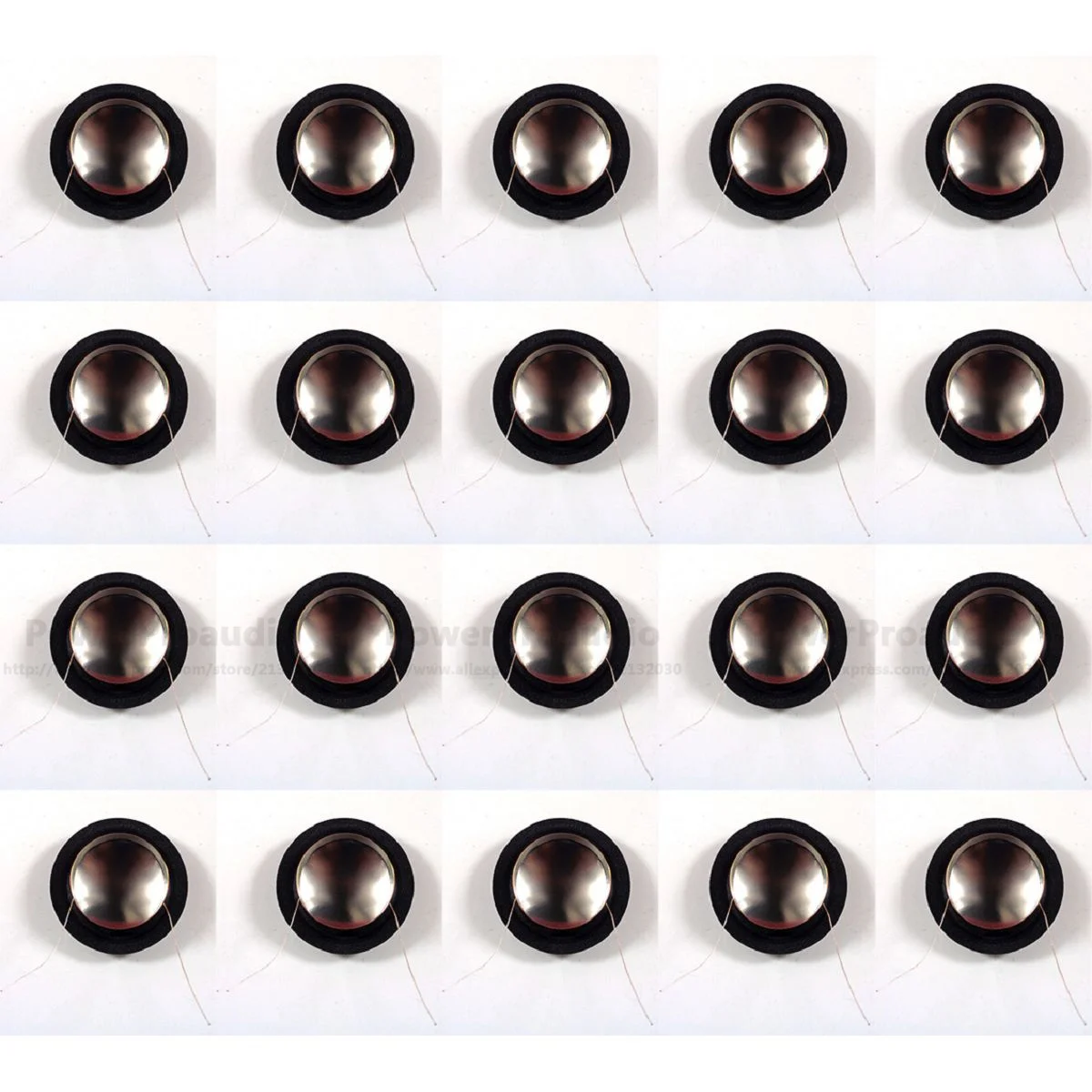 

20 pcs 4ohm or 8ohm 25.4mm 25.5mm (1") silk + titanium diaphragm dome Tweeters voice coil Aluminium Bobbin