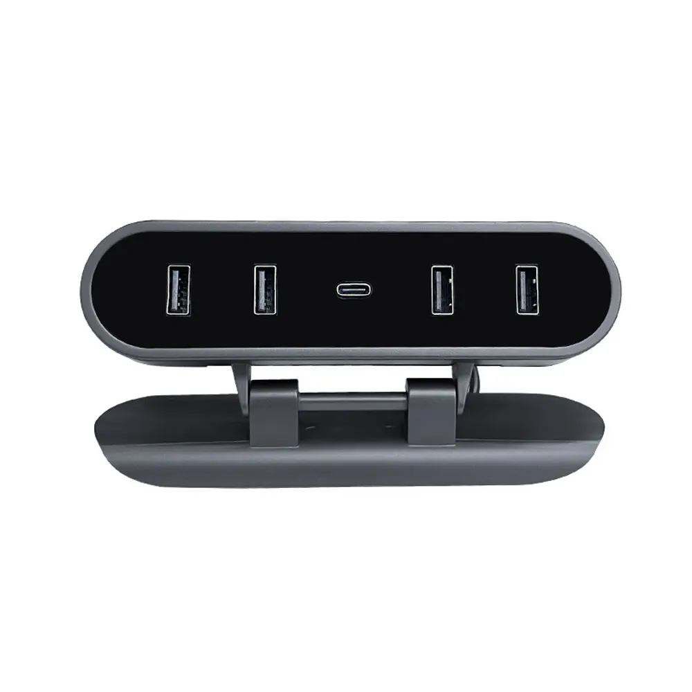 折りたたみ式で隠し USB 高速充電ドック スクリーン下 Tesla モデル 3/Y 2021-2024 急速充電器ドッキングステーション USB