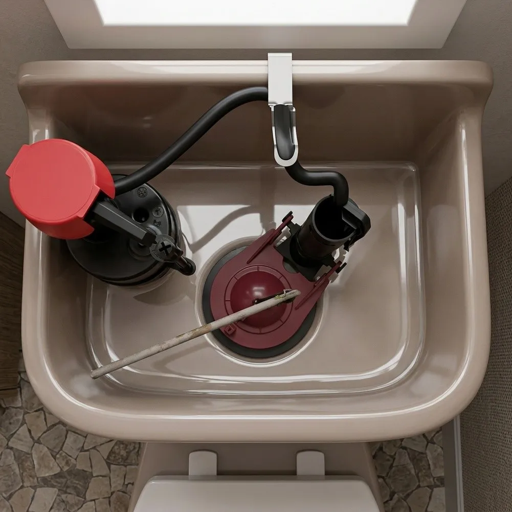 Refill Hose and Set for Toilet Systems Using Standard Overflow Pipe Without Need for Modifications Refill Hose