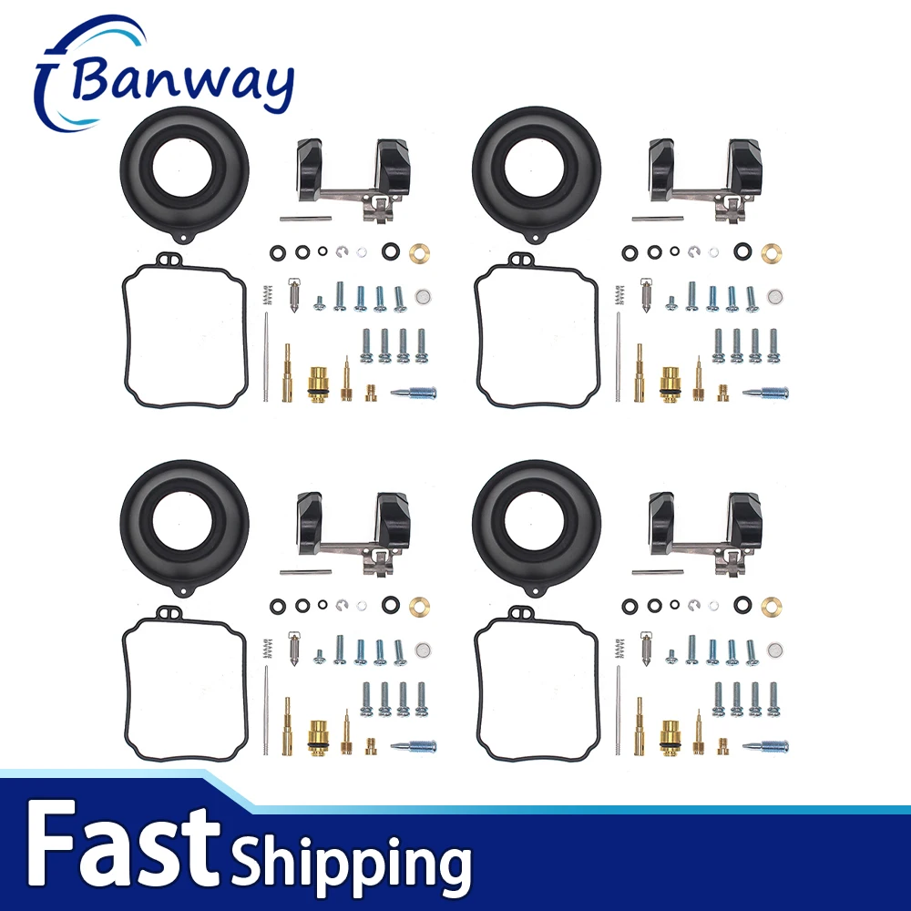 

4x For YAMAHA XJ600S SECA II 1992 - 1998 Motorcycle Carburetor Repair Kit